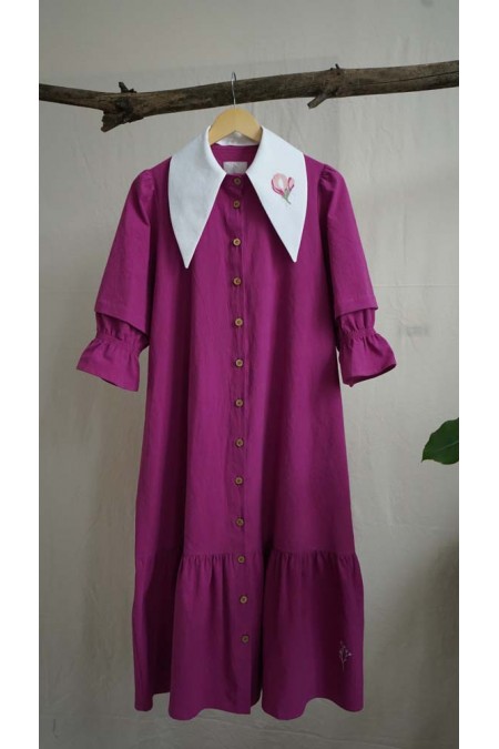 Rochie Magnolie fuchsia