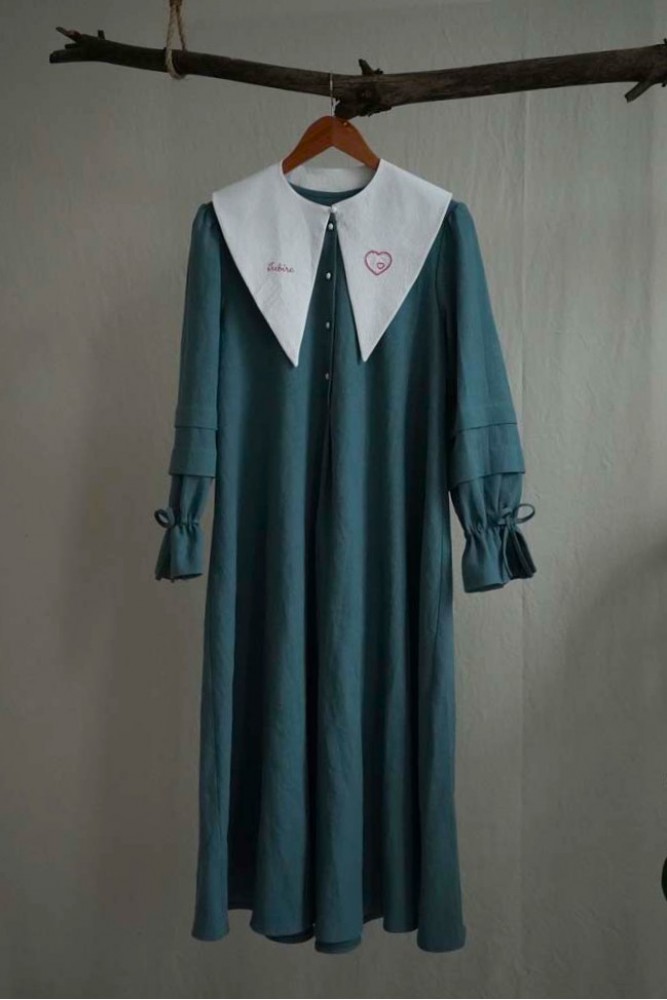 Rochie "iubire" verde menta