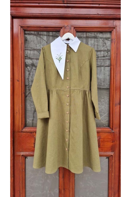 Rochie din in "Lacramioare"